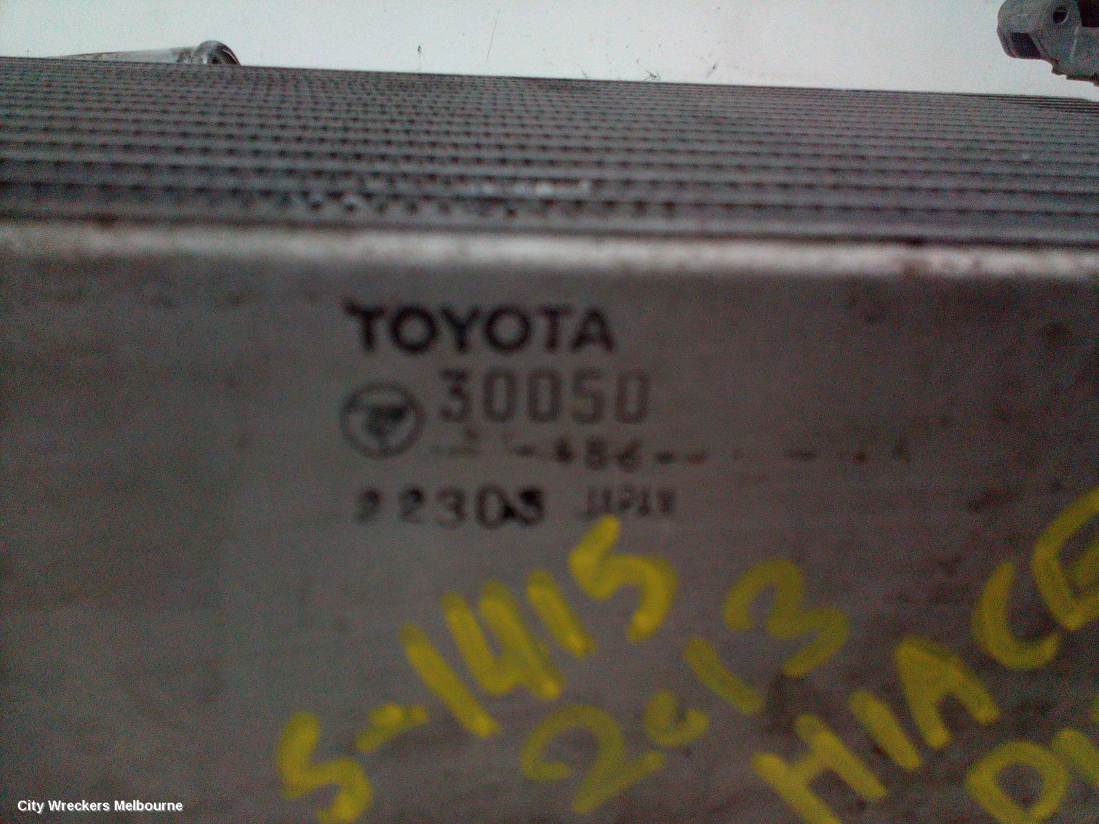 TOYOTA HIACE INTERCOOLER, TRH/KDH, 03/2005 - 04/2019