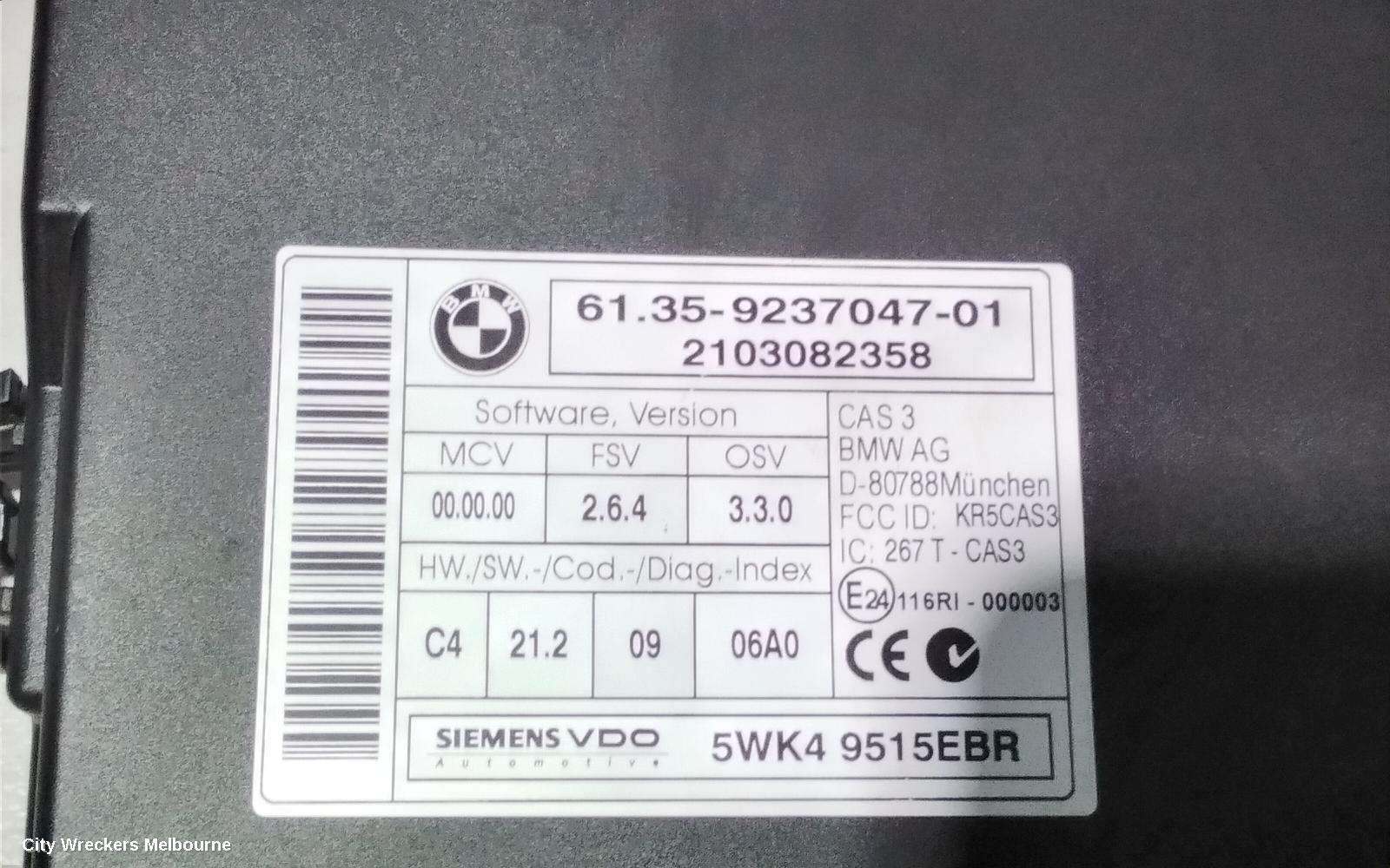 BMW 3 SERIES, E90, 03/2005 - 12/2013, CAS 3 (61 35 9237047 01): 83050