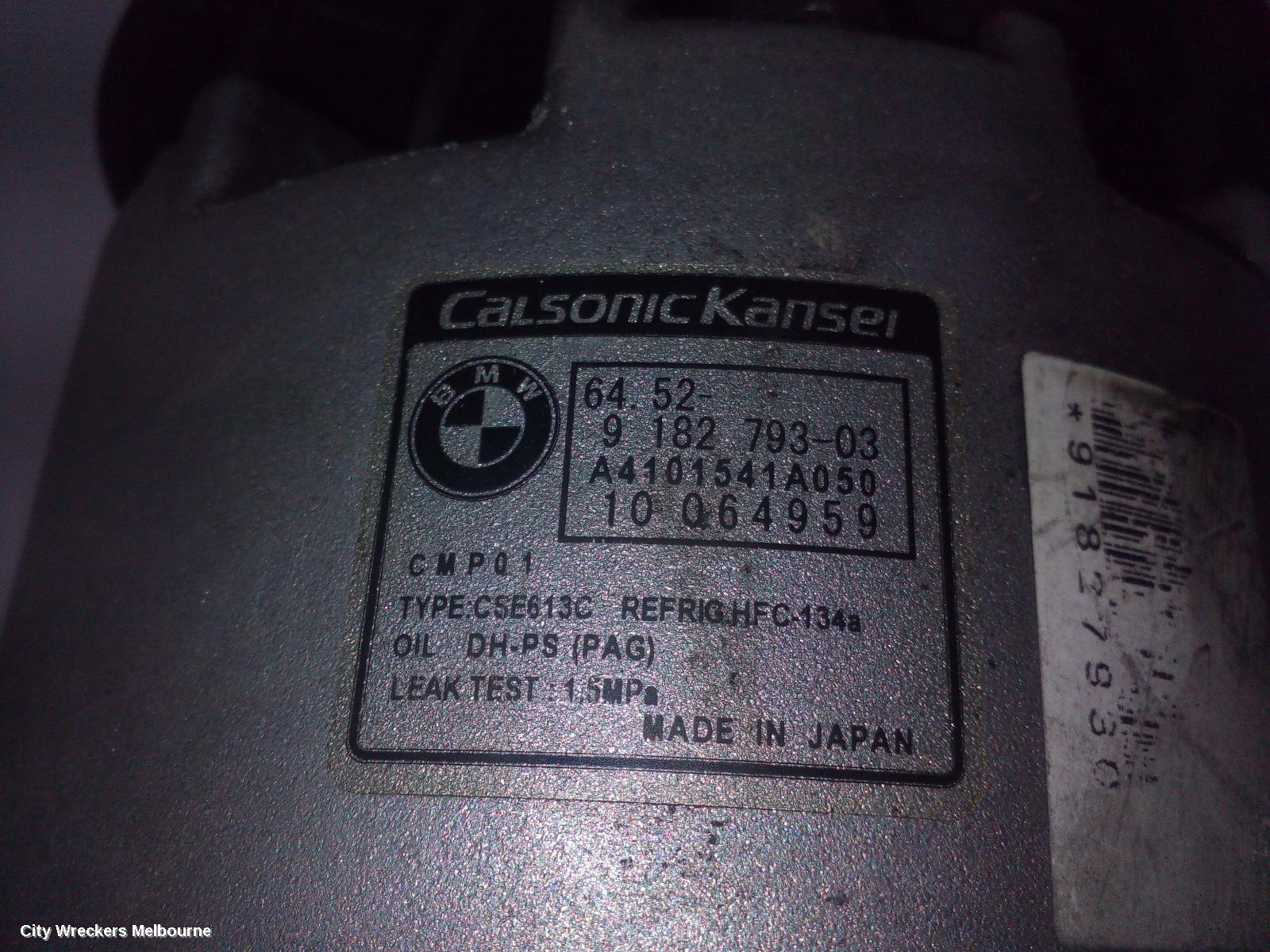 BMW 3 SERIES A/C COMPRESSOR, E90, 2.0, PETROL, N46/N46B/N46T, 03/2005 - 01/2012