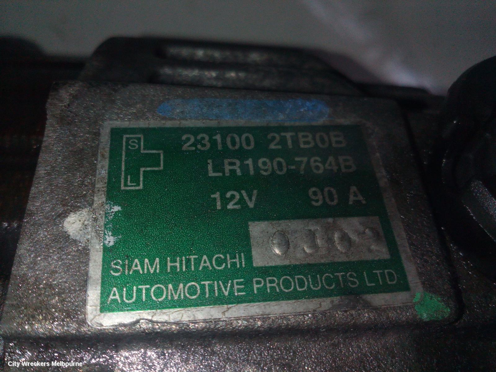 NISSAN NAVARA ALTERNATOR, D22, DIESEL, 2.5, YD25, TURBO, 10/2001 - 08/2015