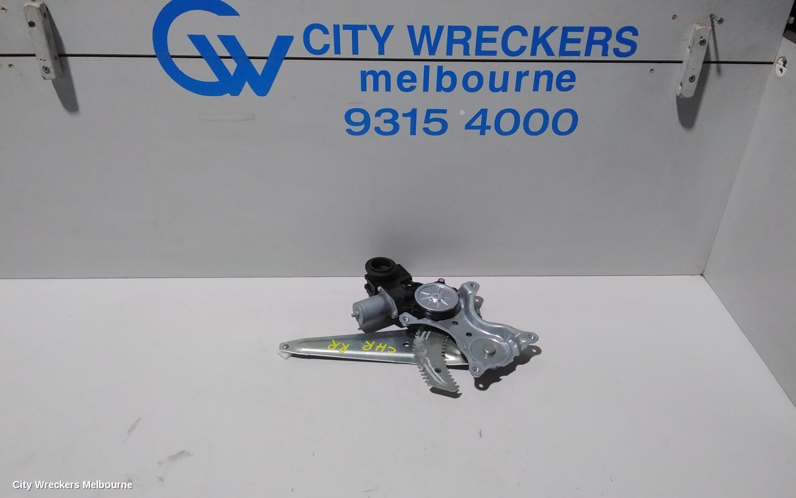 TOYOTA C-HR RIGHT REAR WND REG/MOTOR, DOOR REG ASSY (REG AND MOTOR), GEN 1, 12/2016 ONWARDS