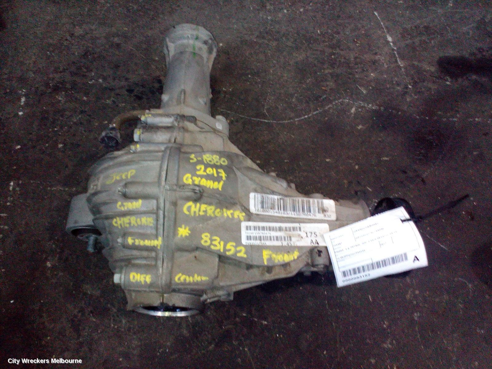JEEP GRANDCHEROKEE DIFFERENTIAL CENTRE, FRONT, 3.6, PETROL, WK, 3.44/3.45 RATIO, 04/2013 ONWARDS