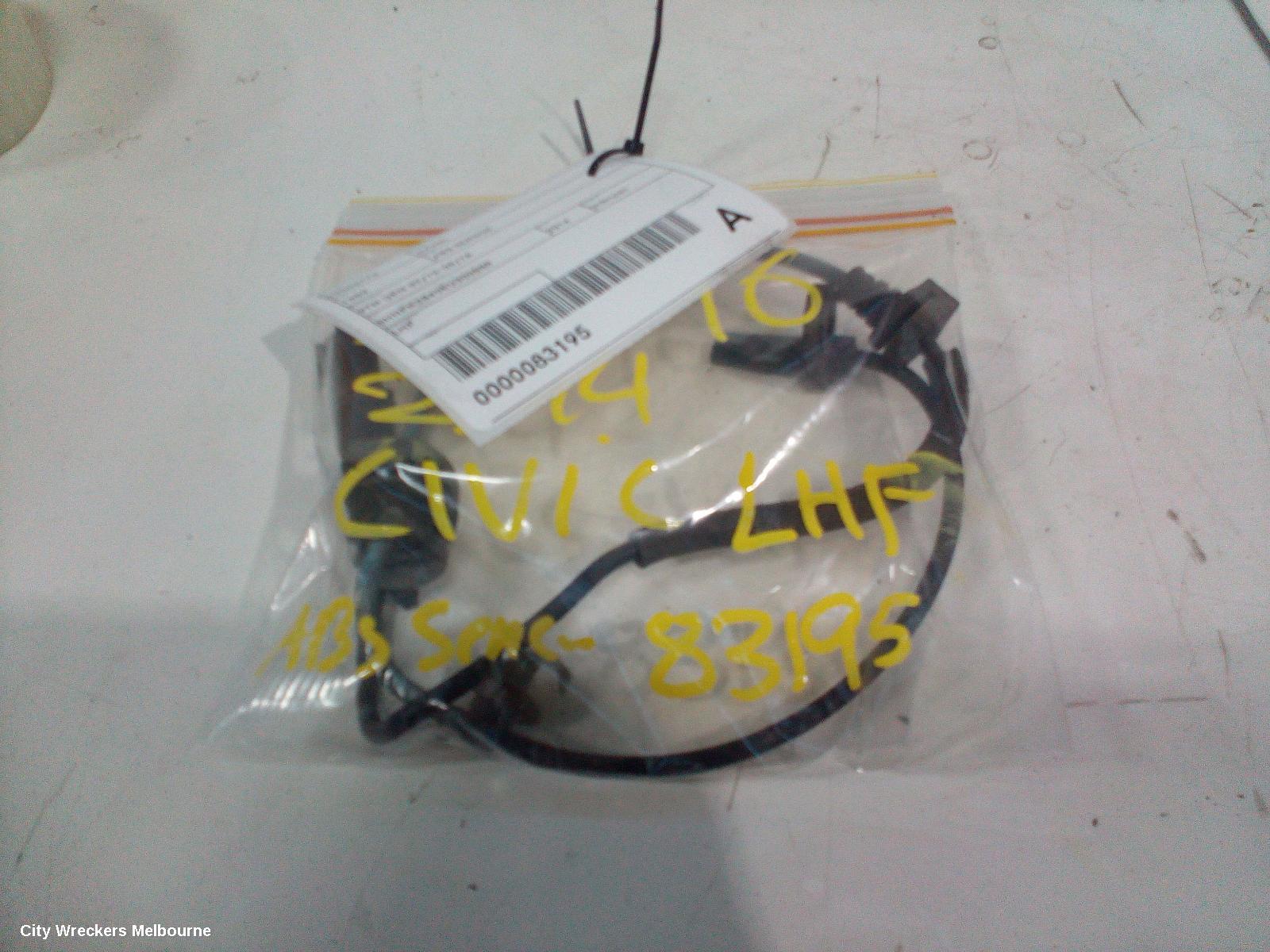 HONDA CIVIC ABS SENSOR, 9TH GEN 02/2012 - 05/2016