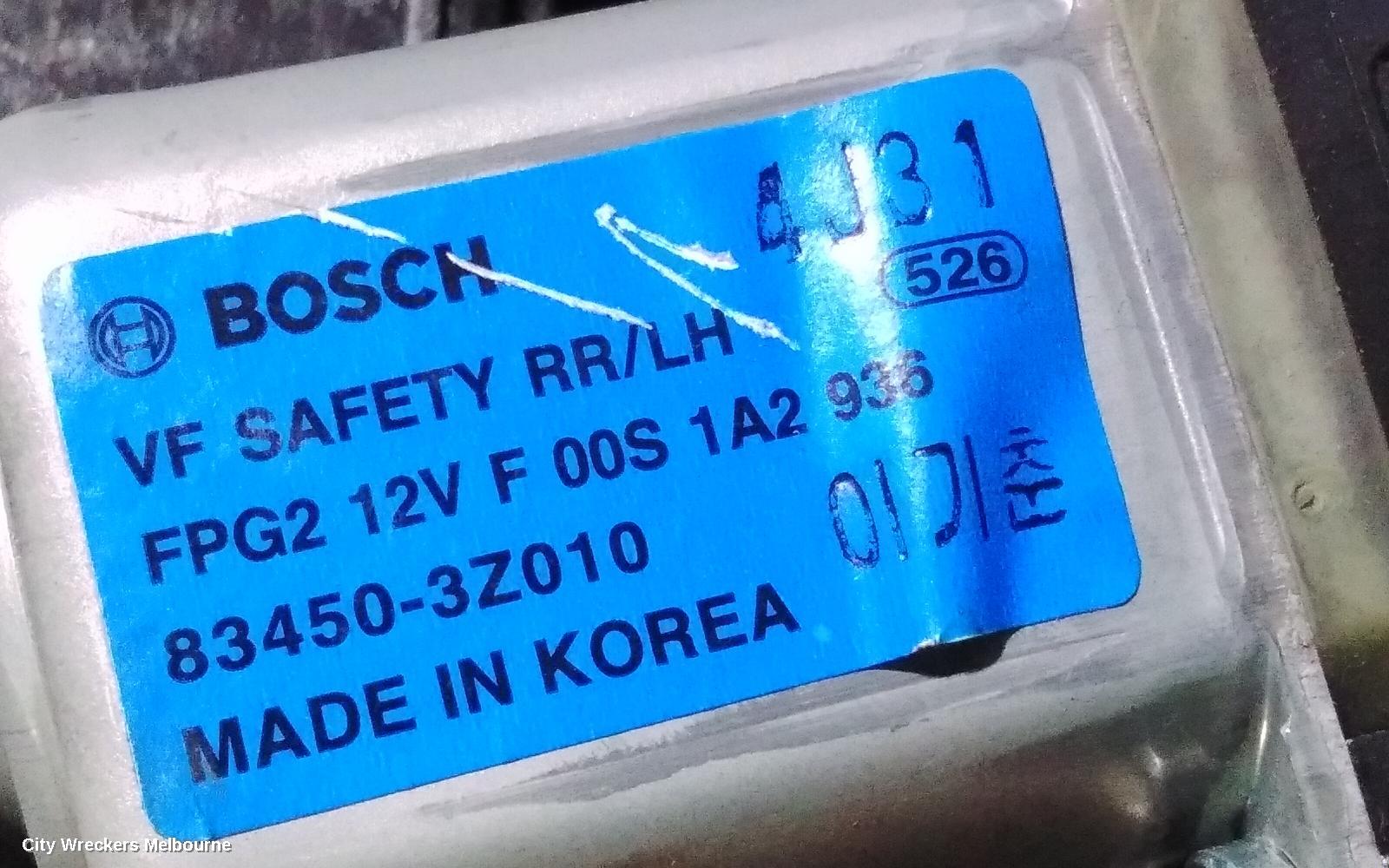 HYUNDAI I40 LEFT REAR WND REG/MOTOR, VF, 09/2011 - 12/2019