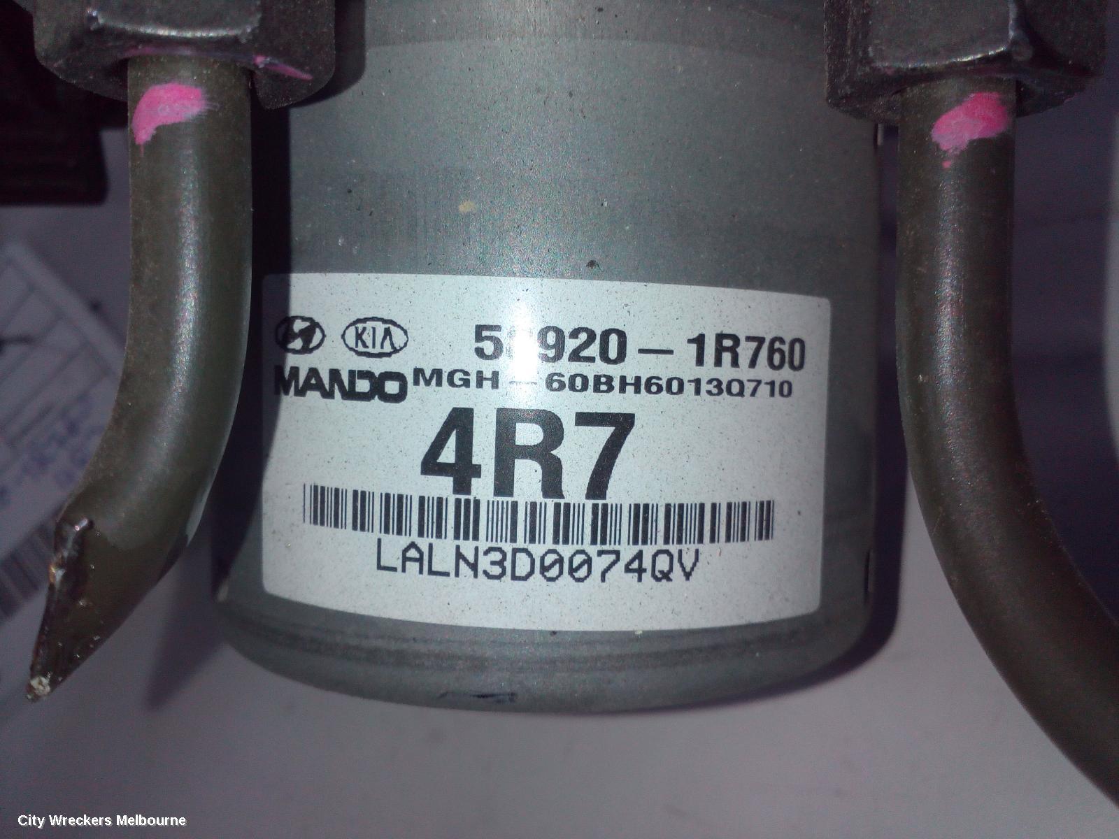 HYUNDAI ACCENT ABS PUMP/MODULATOR, RB, P/N 589201R760, 03/2013 - 12/2019