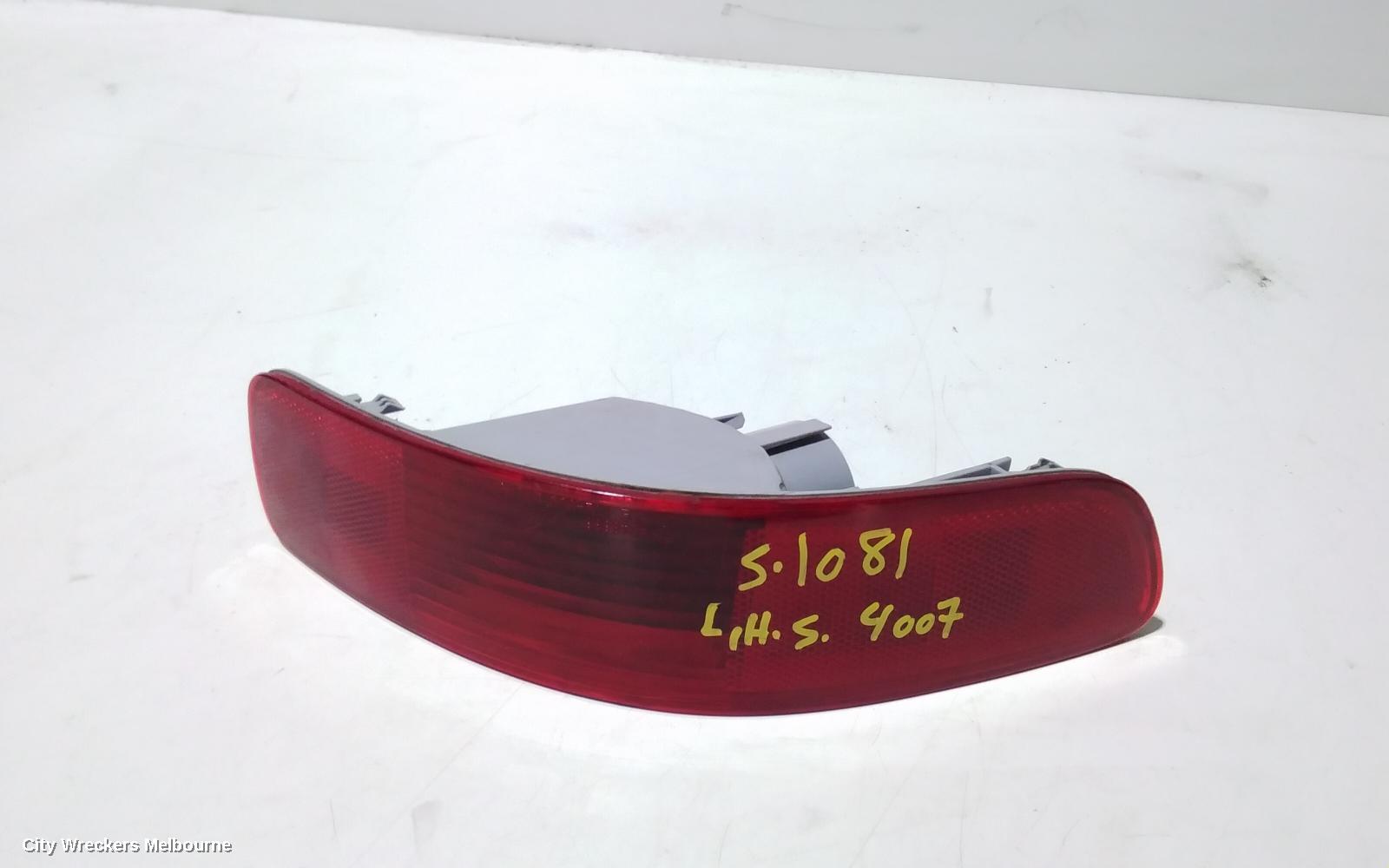 PEUGEOT 4008 LEFT TAILLIGHT, IN BUMPER, 06/2012 - 12/2017