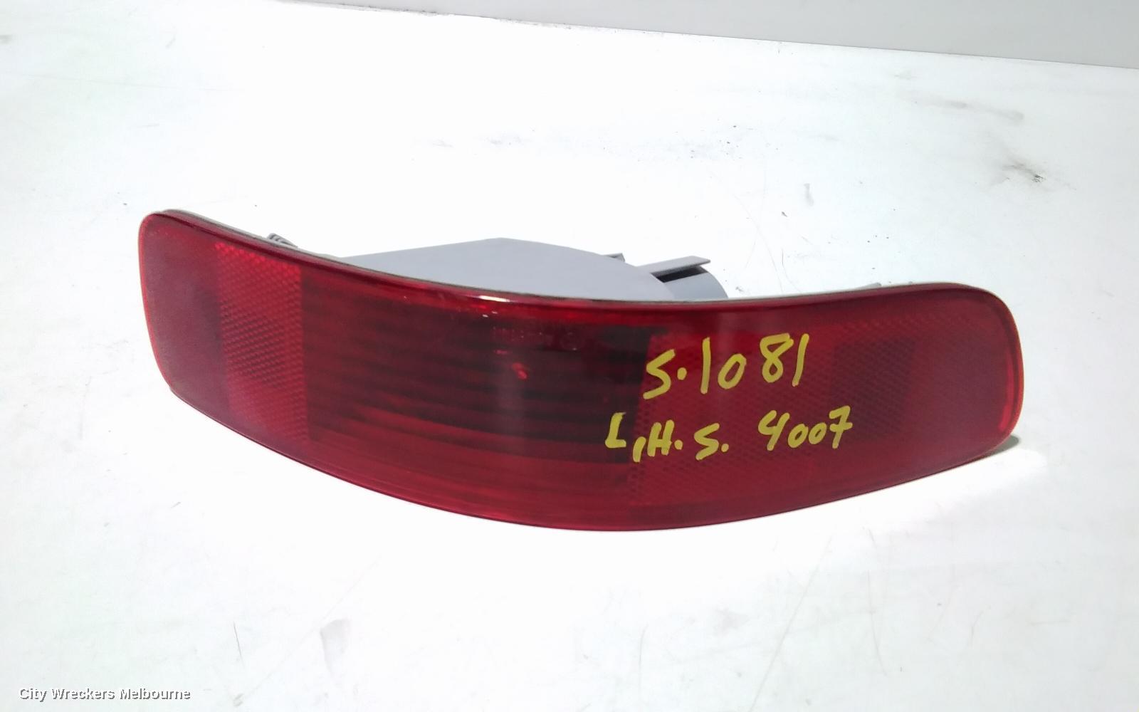 PEUGEOT 4008 LEFT TAILLIGHT, IN BUMPER, 06/2012 - 12/2017