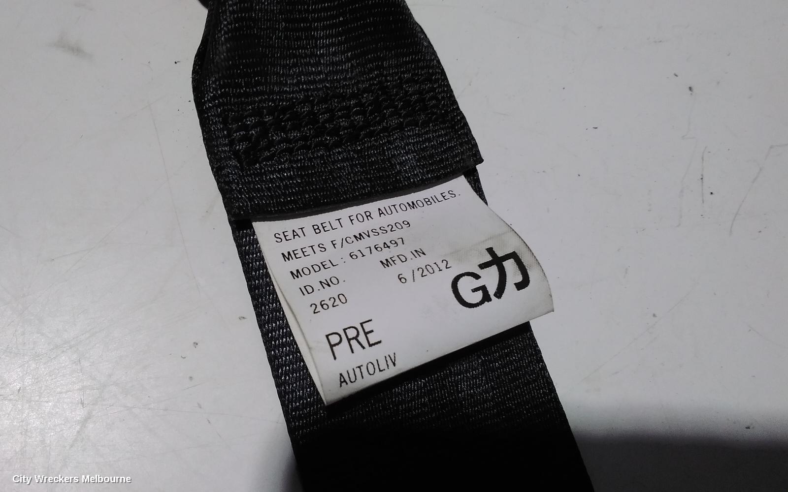 PEUGEOT 4008 SEATBELT/STALK, LH FRONT, SEAT BELT ONLY, 06/2012 - 12/2017