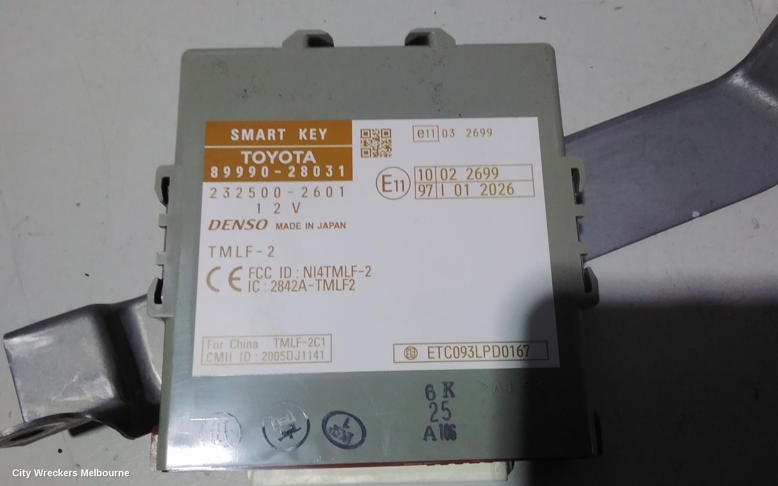 TOYOTA ESTIMA, XR50, 05-19, 89990 28031COMPUTER ASSY, SMART KEY, TOYOTA, : 83332