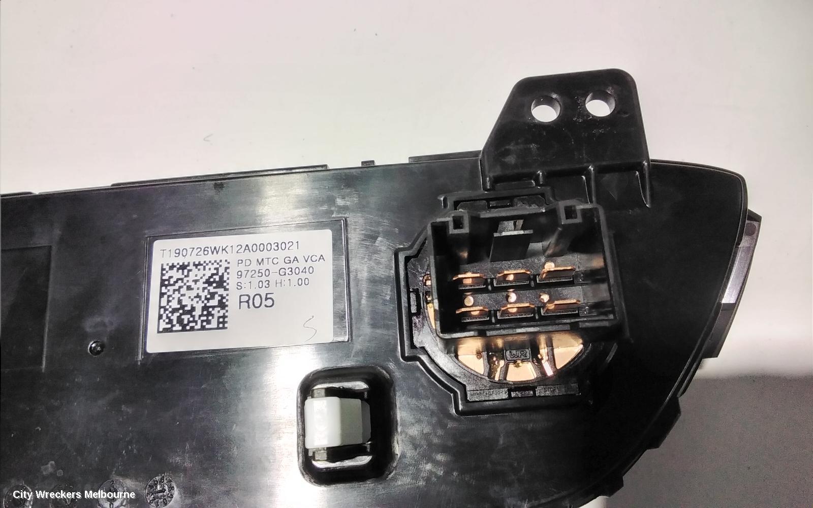 HYUNDAI I30 HEATER/AC CONTROLS, NON CLIMATE CONTROL TYPE, PD, 03/2017 ONWARDS