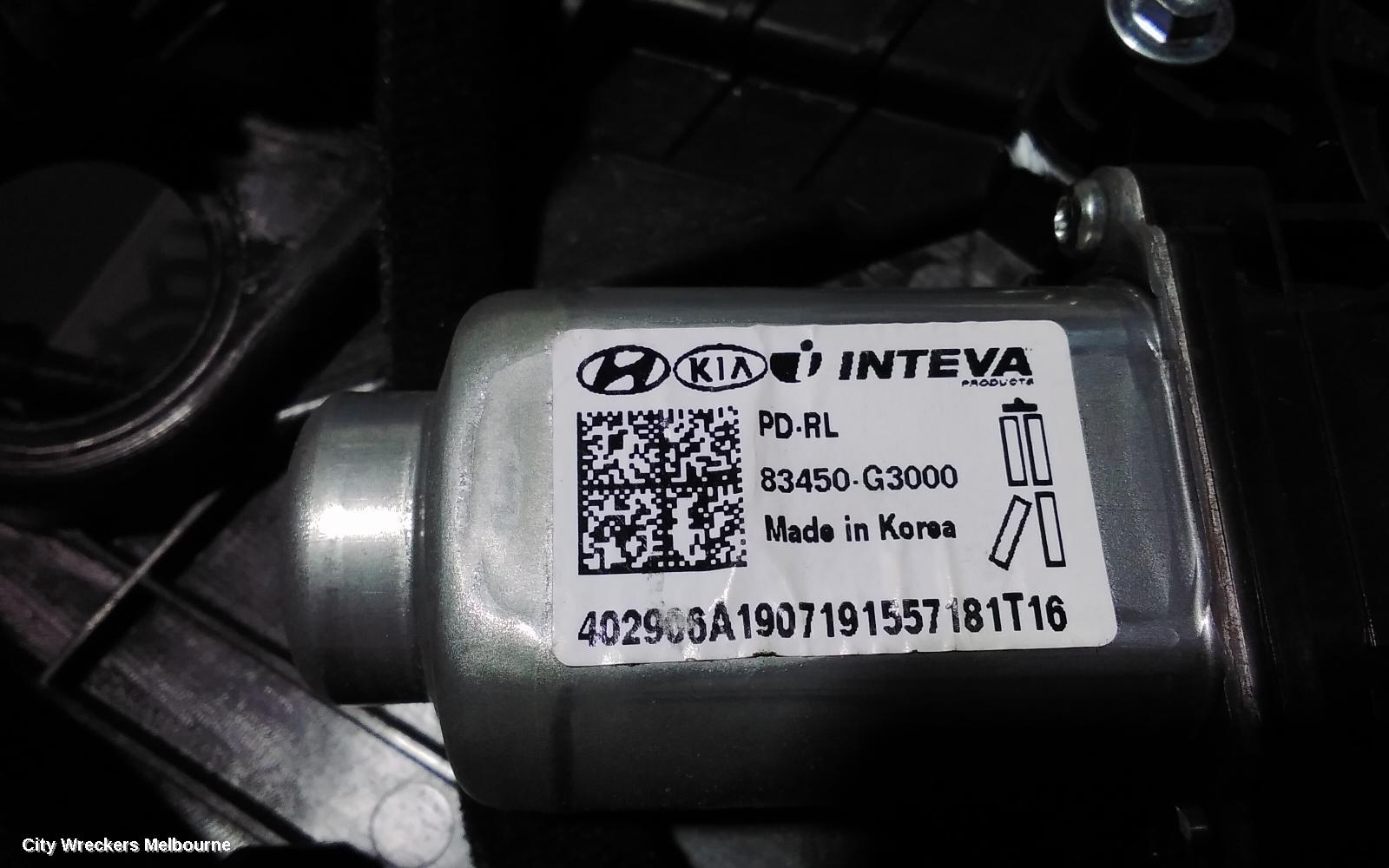 HYUNDAI I30 LEFT REAR WND REG/MOTOR, PD, HATCH (S. KOREA VIN KMHH), DOOR REGULATOR ONLY, 03/2017 ONWARDS