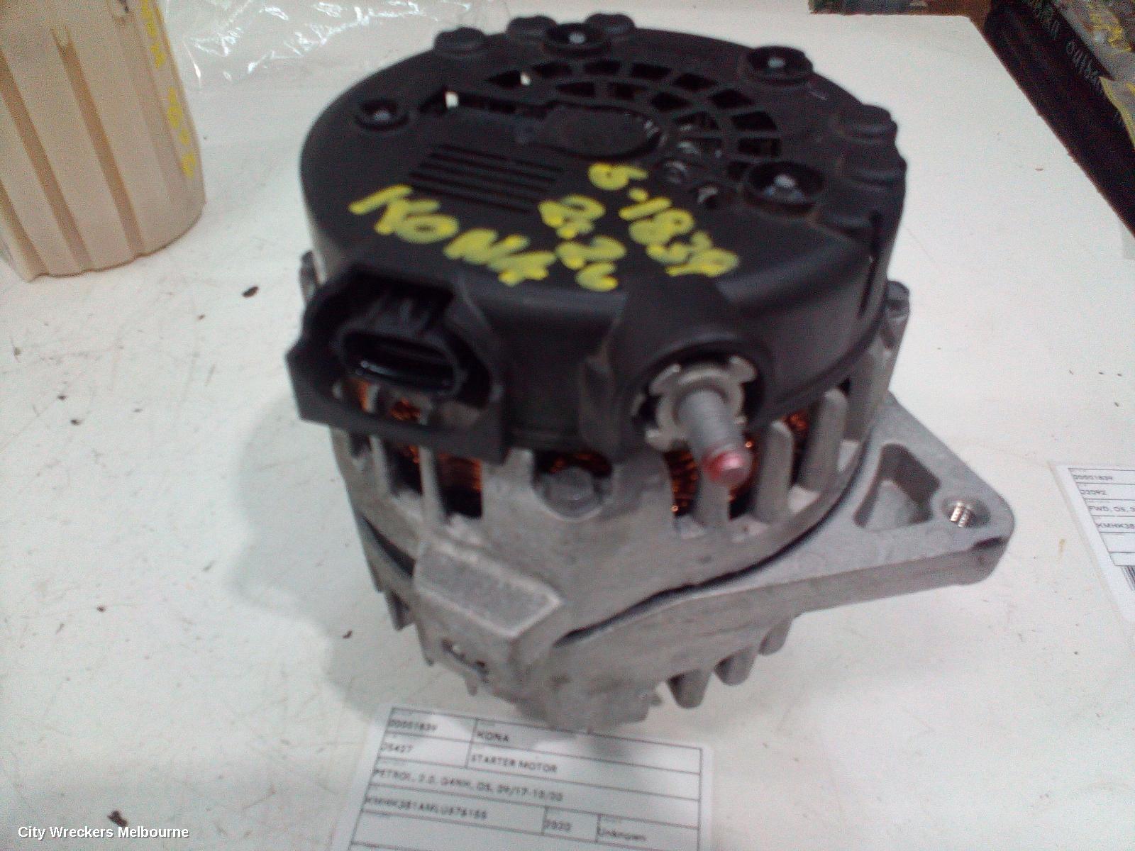 HYUNDAI KONA ALTERNATOR, PETROL, 2.0, G4NH, OS, 09/2017 - 10/2020