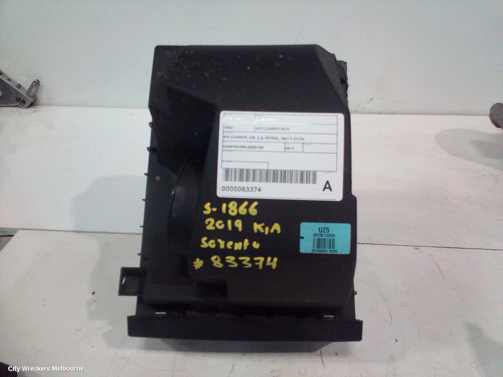 KIA SORENTO AIR CLEANER/BOX, AIR CLEANER, UM, 3.5, PETROL, 08/2017 - 01/2020