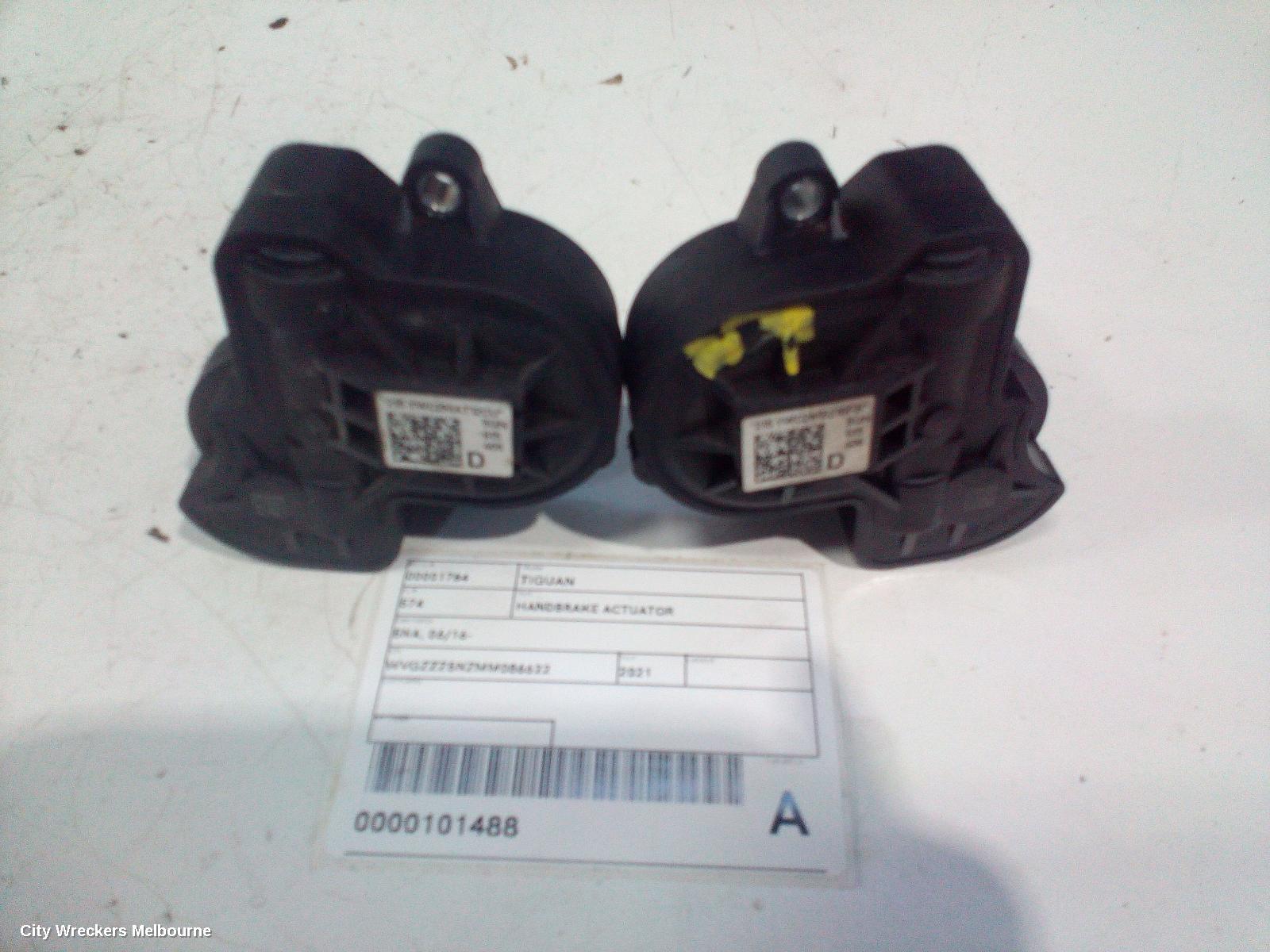 VOLKSWAGEN TIGUAN HANDBRAKE ACTUATOR, 5NA, 06/2016 - 02/2024
