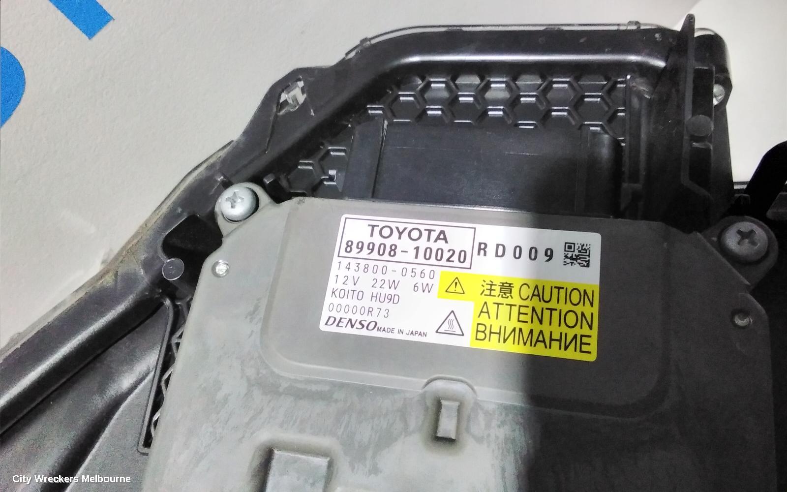 TOYOTA C-HR RIGHT HEADLAMP, GEN 1, LED TYPE, 12/2016 - 09/2019