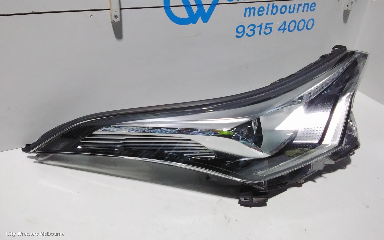 TOYOTA C-HR RIGHT HEADLAMP, GEN 1, LED TYPE, 12/2016 - 09/2019