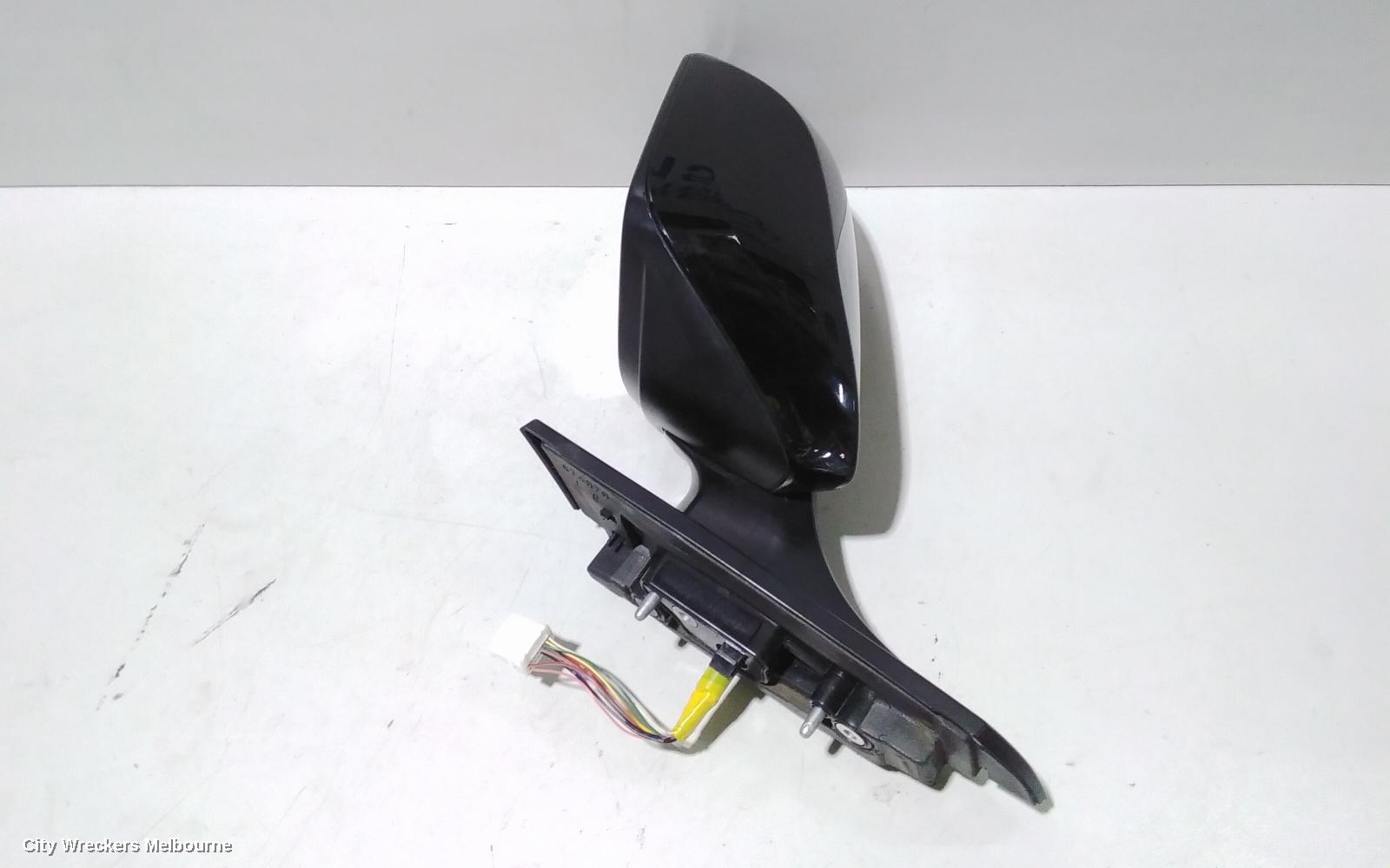 TOYOTA C-HR LEFT DOOR MIRROR, W/ CAMERA TYPE, GLOSS BLACK, GEN 1, 12/2016 ONWARDS