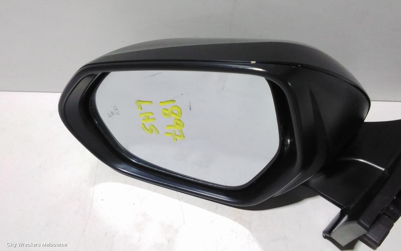 TOYOTA C-HR LEFT DOOR MIRROR, W/ CAMERA TYPE, GLOSS BLACK, GEN 1, 12/2016 ONWARDS