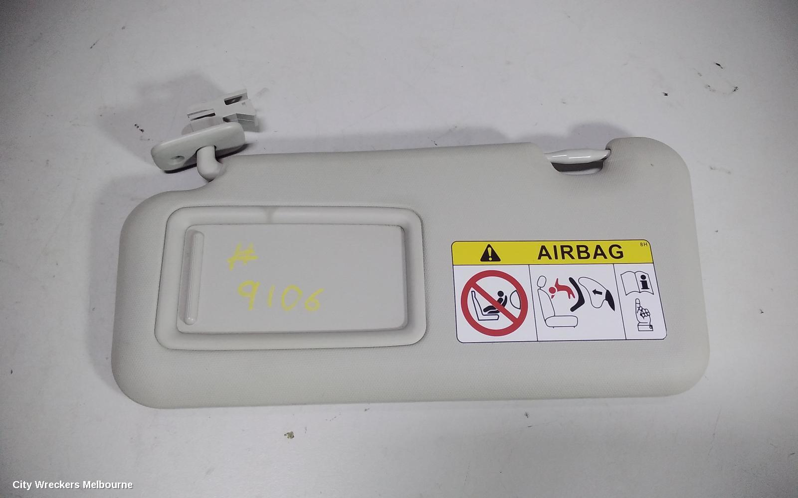 MAZDA CX3 SUNVISOR, DK, LH SIDE, 03/2015 ONWARDS
