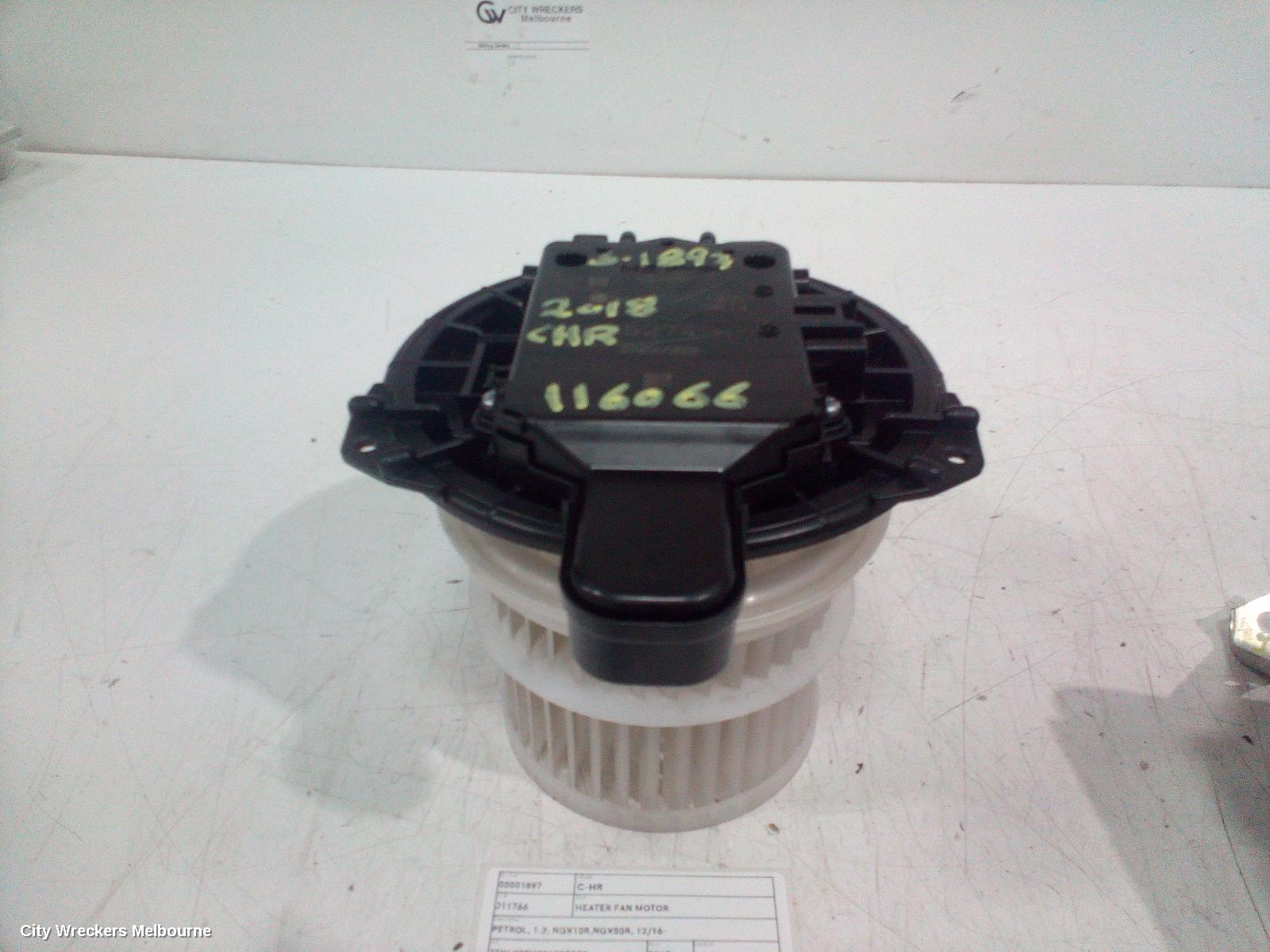 TOYOTA C-HR HEATER FAN MOTOR, PETROL, 1.2, NGX10R,NGX50R, 12/2016 ONWARDS
