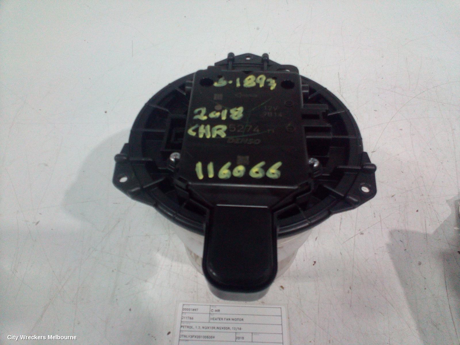 TOYOTA C-HR HEATER FAN MOTOR, PETROL, 1.2, NGX10R,NGX50R, 12/2016 ONWARDS