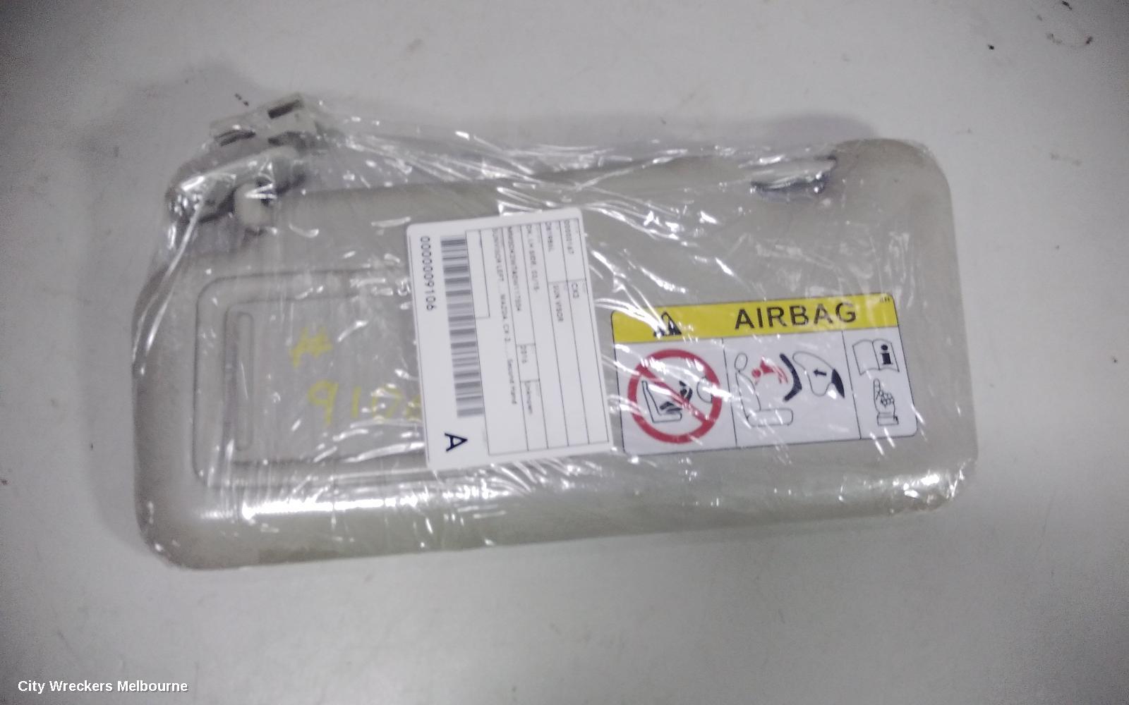 MAZDA CX3 SUNVISOR, DK, LH SIDE, 03/2015 ONWARDS