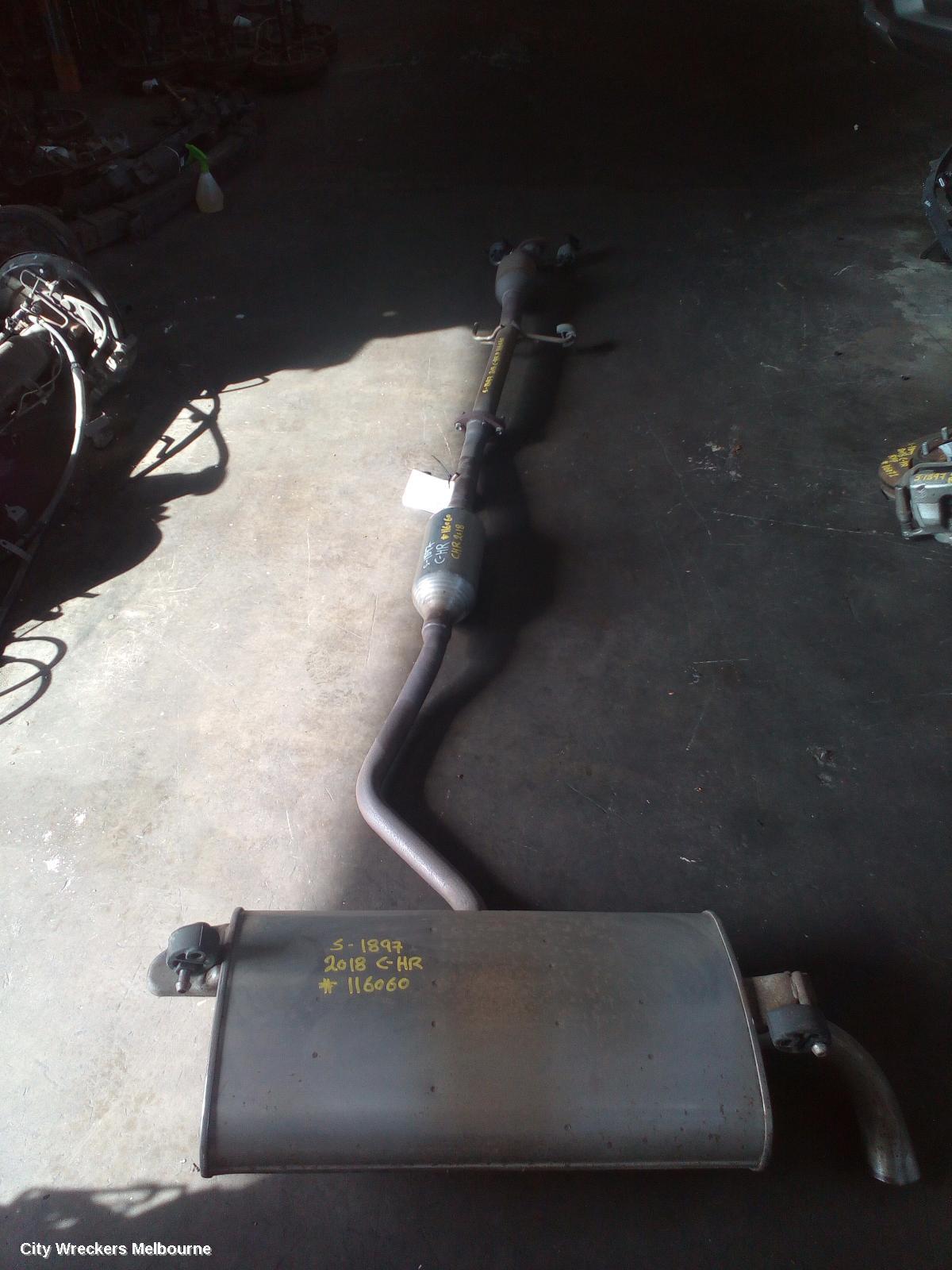 TOYOTA C-HR CATALYTIC CONVERTER, UNDER CAR-CAT TYPE, 1.2, PETROL, GEN 1, 12/2016 ONWARDS