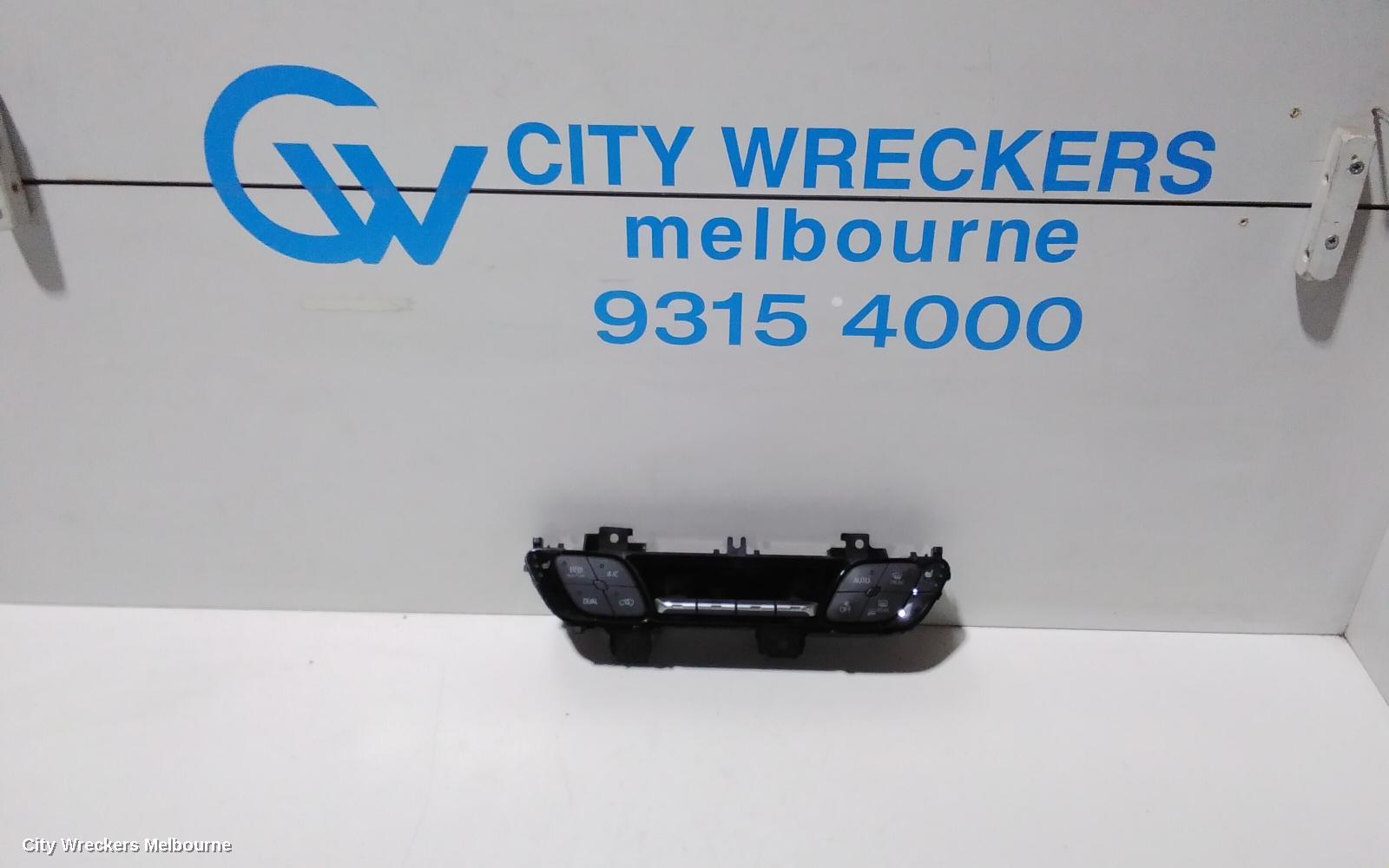 TOYOTA C-HR HEATER/AC CONTROLS, DUAL ZONE CLIMATE CONTROL TYPE, NGX10R/NGX50R/ZYX10R, 12/2016 ONWARDS