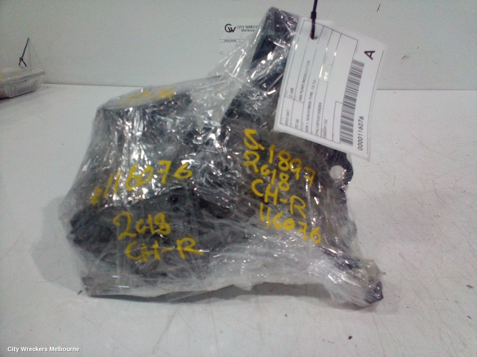 TOYOTA C-HR ABS PUMP/MODULATOR, GEN 1, NON HYBRID TYPE, 12/2016 ONWARDS