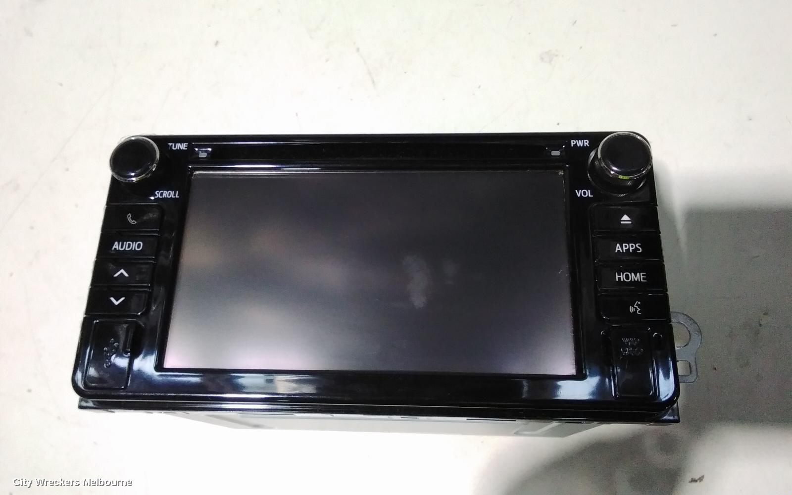 TOYOTA C-HR RADIO/CD/DVD/SAT/TV, TOUCH DISPLAY UNIT, GEN 1, 12/2016 - 09/2019