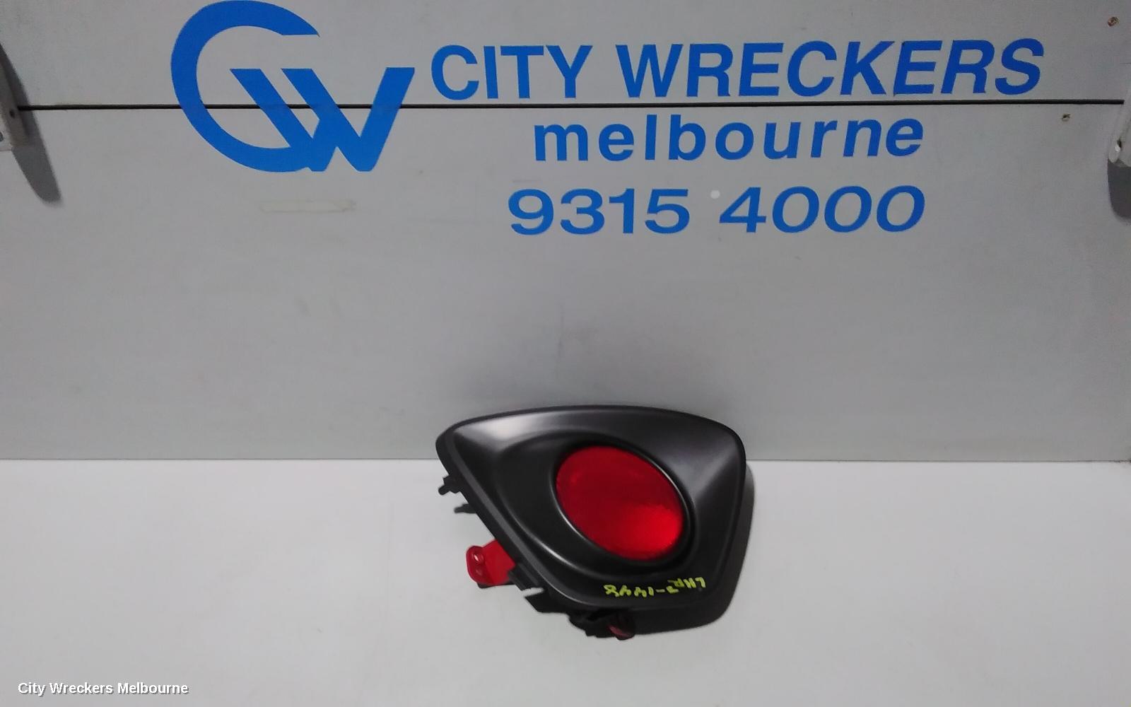 HYUNDAI VELOSTER LEFT TAILLIGHT, BUMPER REFLECTOR, FS, ROUND (TURBO TYPE), 12/2011 - 02/2018