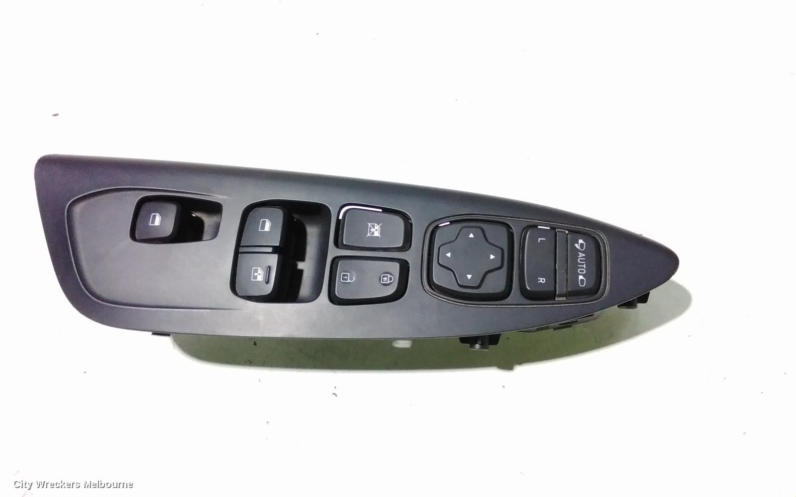 HYUNDAI VELOSTER PWR DR WIND SWITCH, RH FRONT (MASTER SWITCH), JS, 06/2019 - 07/2021