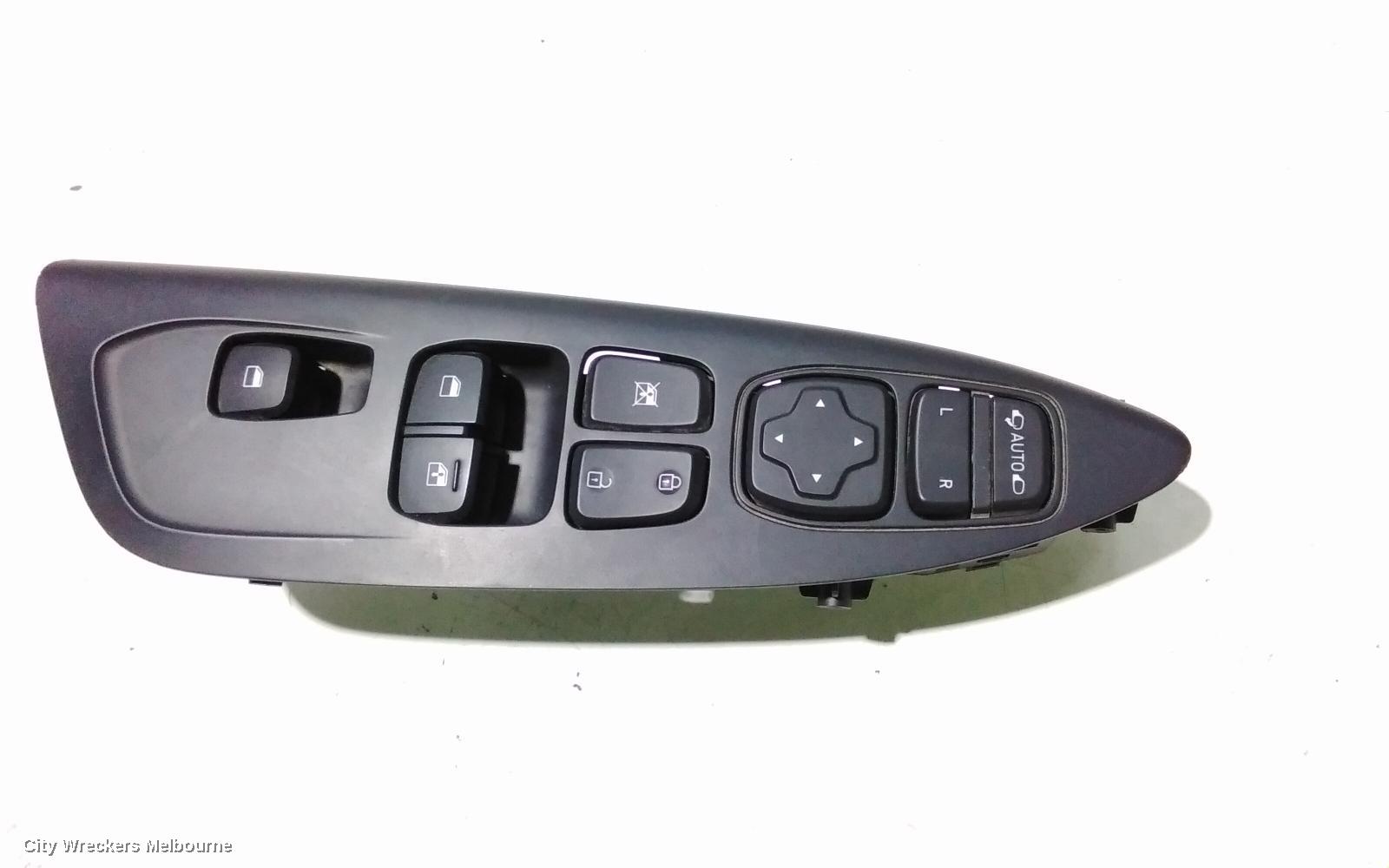 HYUNDAI VELOSTER PWR DR WIND SWITCH, RH FRONT (MASTER SWITCH), JS, 06/2019 - 07/2021