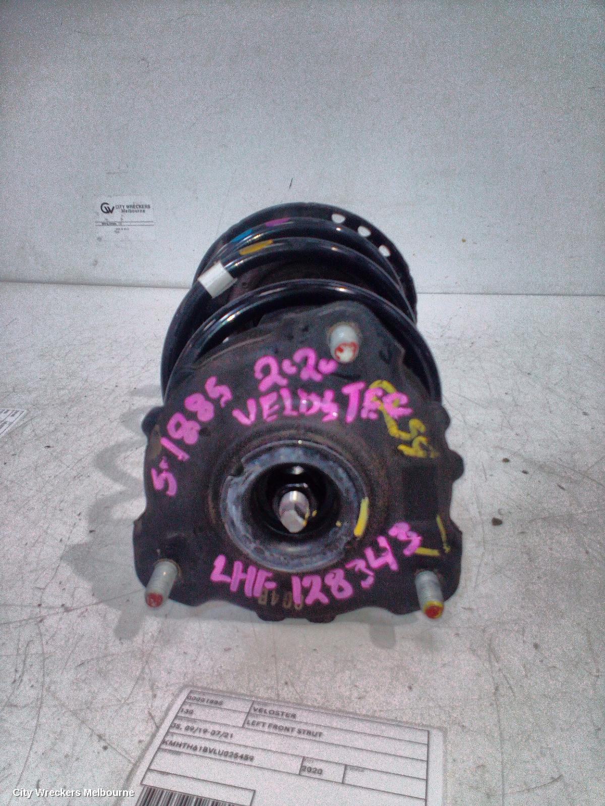 HYUNDAI VELOSTER LEFT FRONT STRUT, JS, 09/2019 - 07/2021