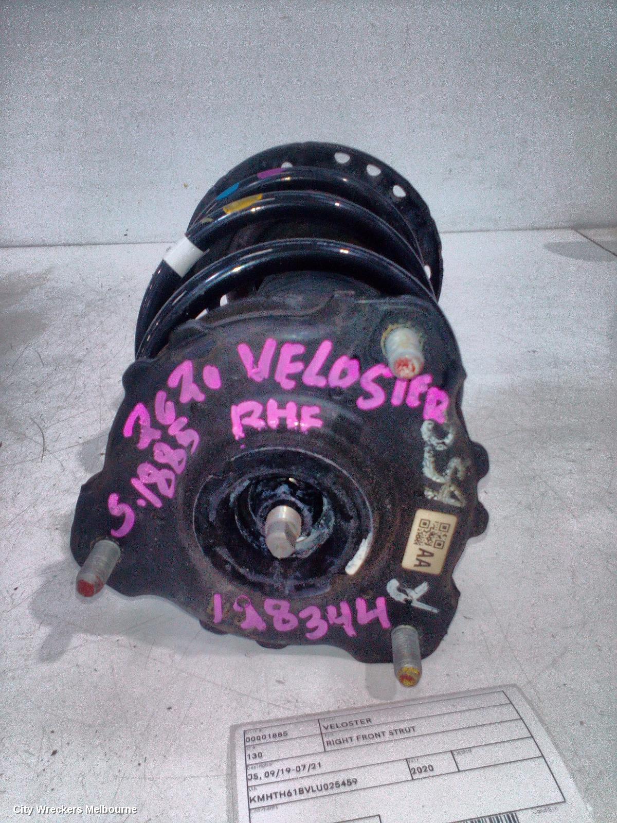 HYUNDAI VELOSTER RIGHT FRONT STRUT, JS, 09/2019 - 07/2021