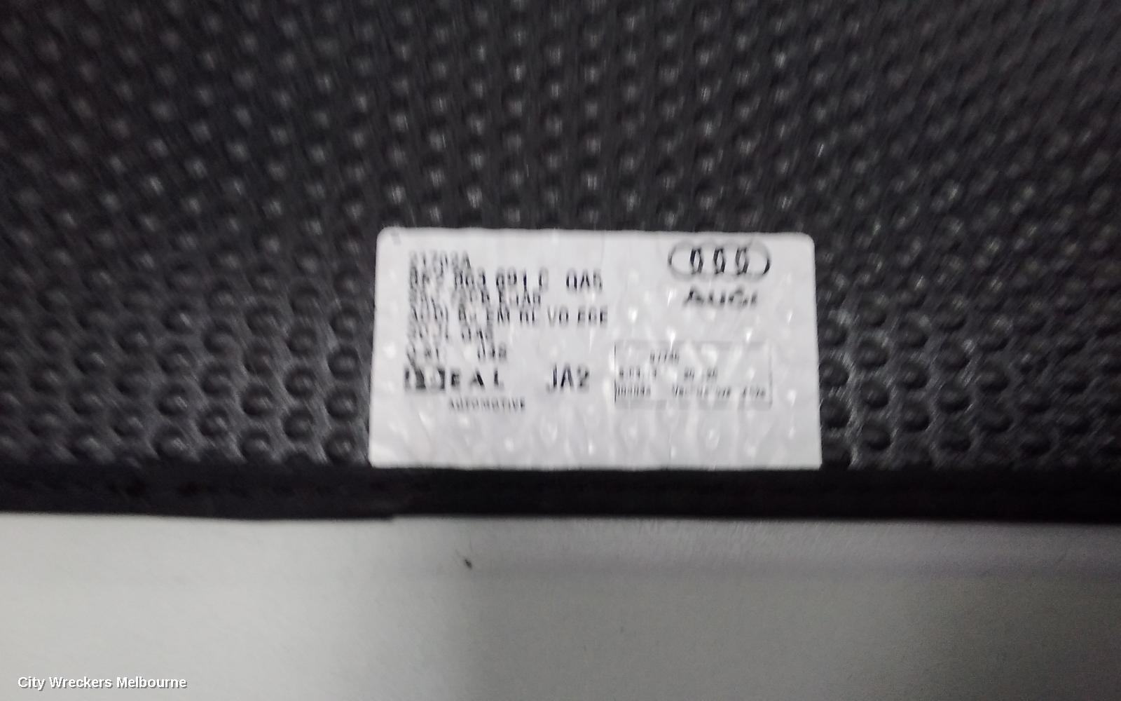 AUDI A4 FLOOR MATS, B8 8K, 07/2012 - 09/2015