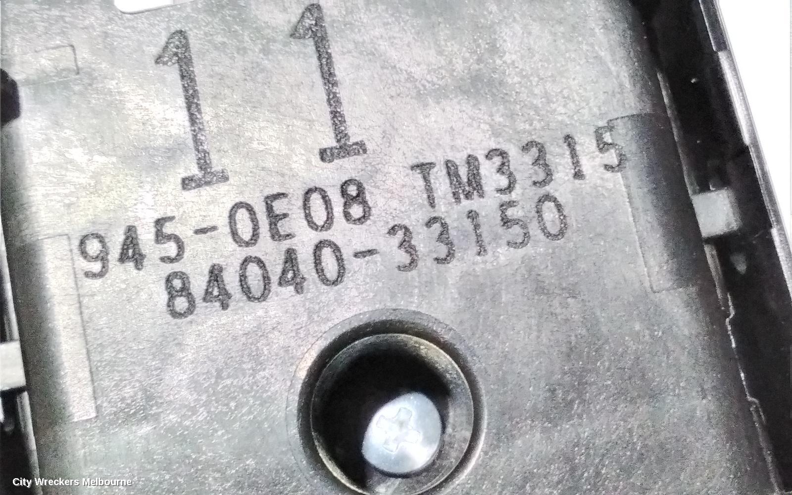 TOYOTA CAMRY PWR DR WIND SWITCH, RH FRONT (MASTER SWITCH), XV70, 09/2017 - 01/2021