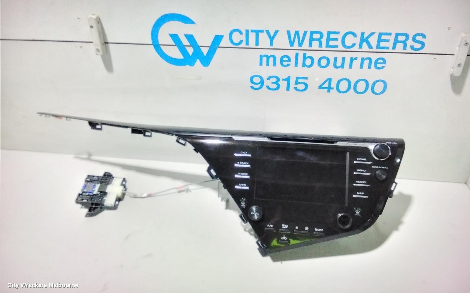 TOYOTA CAMRY RADIO/CD/DVD/SAT/TV, SAT NAV HEAD UNIT, XV70, 09/2017 ONWARDS