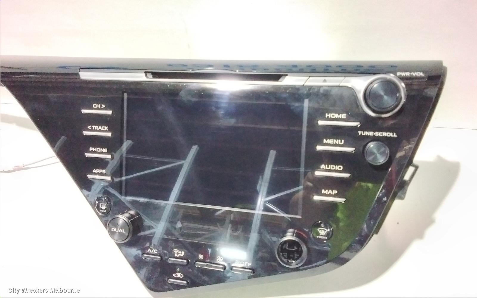 TOYOTA CAMRY RADIO/CD/DVD/SAT/TV, SAT NAV HEAD UNIT, XV70, 09/2017 ONWARDS