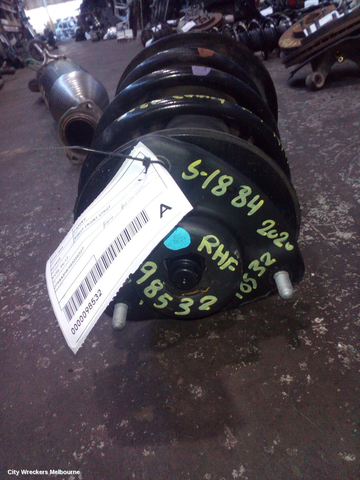 TOYOTA CAMRY RIGHT FRONT STRUT, XV70, HYBRID TYPE, 09/2017 ONWARDS