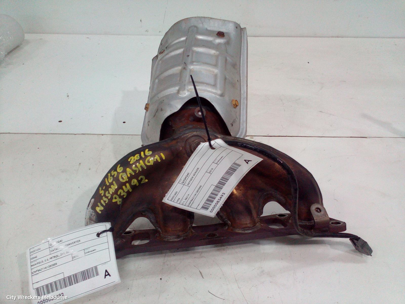 NISSAN QASHQAI CATALYTIC CONVERTER, MANIFOLD, 2.0, PETROL, J11, 06/2014 ONWARDS