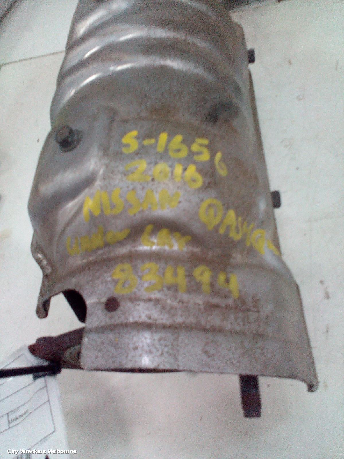 NISSAN QASHQAI CATALYTIC CONVERTER, UNDER CAR, 2.0, PETROL, J11, 06/2014 ONWARDS