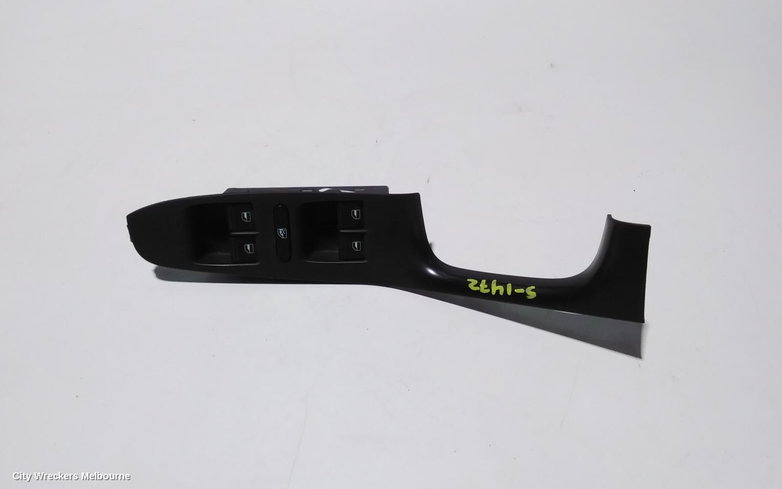 VOLKSWAGEN JETTA PWR DR WIND SWITCH, RH FRONT (MASTER SWITCH), 1B, 02/2011 - 12/2017