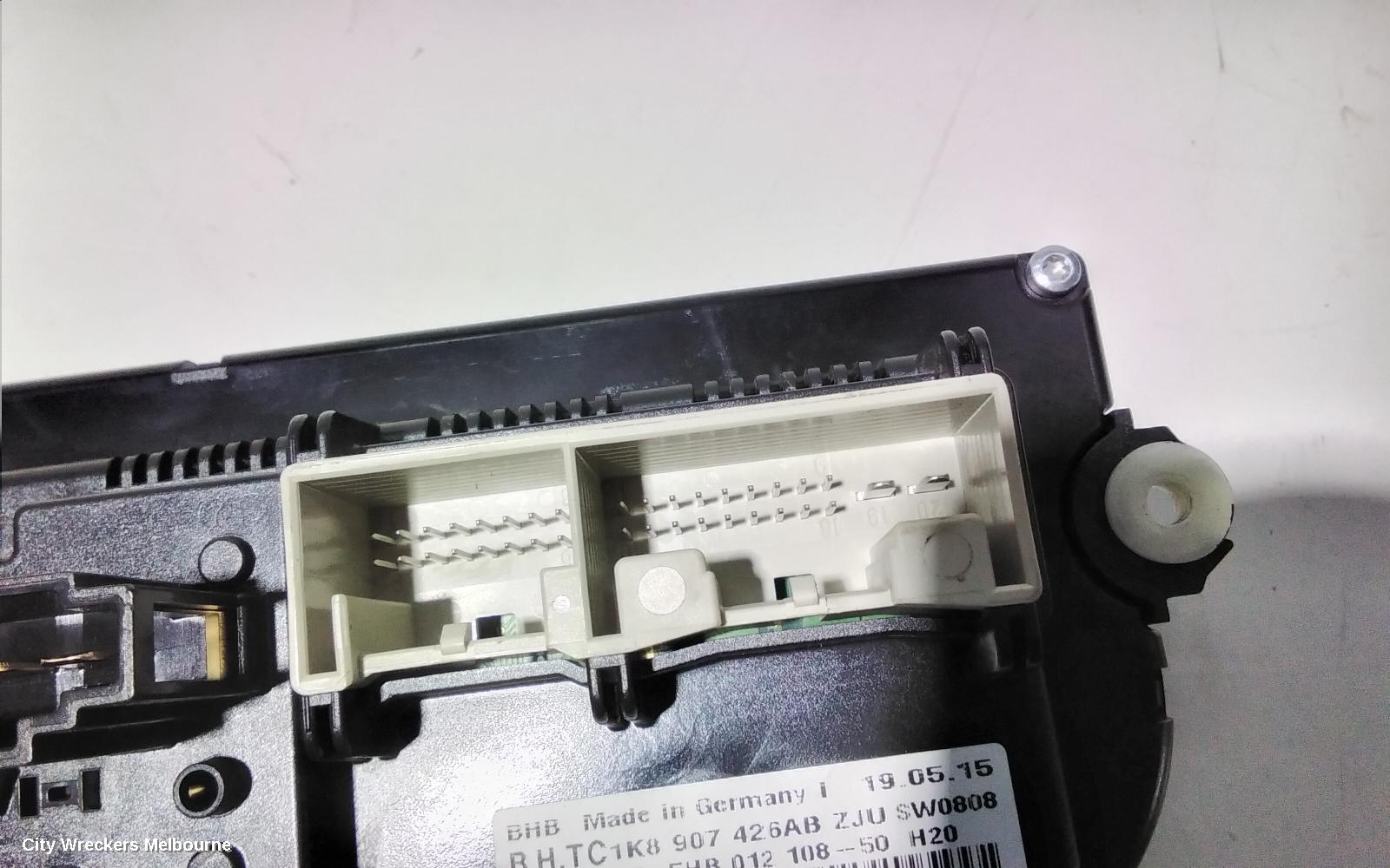 VOLKSWAGEN JETTA HEATER/AC CONTROLS, 1B, STANDARD TYPE, 02/2011 - 12/2017