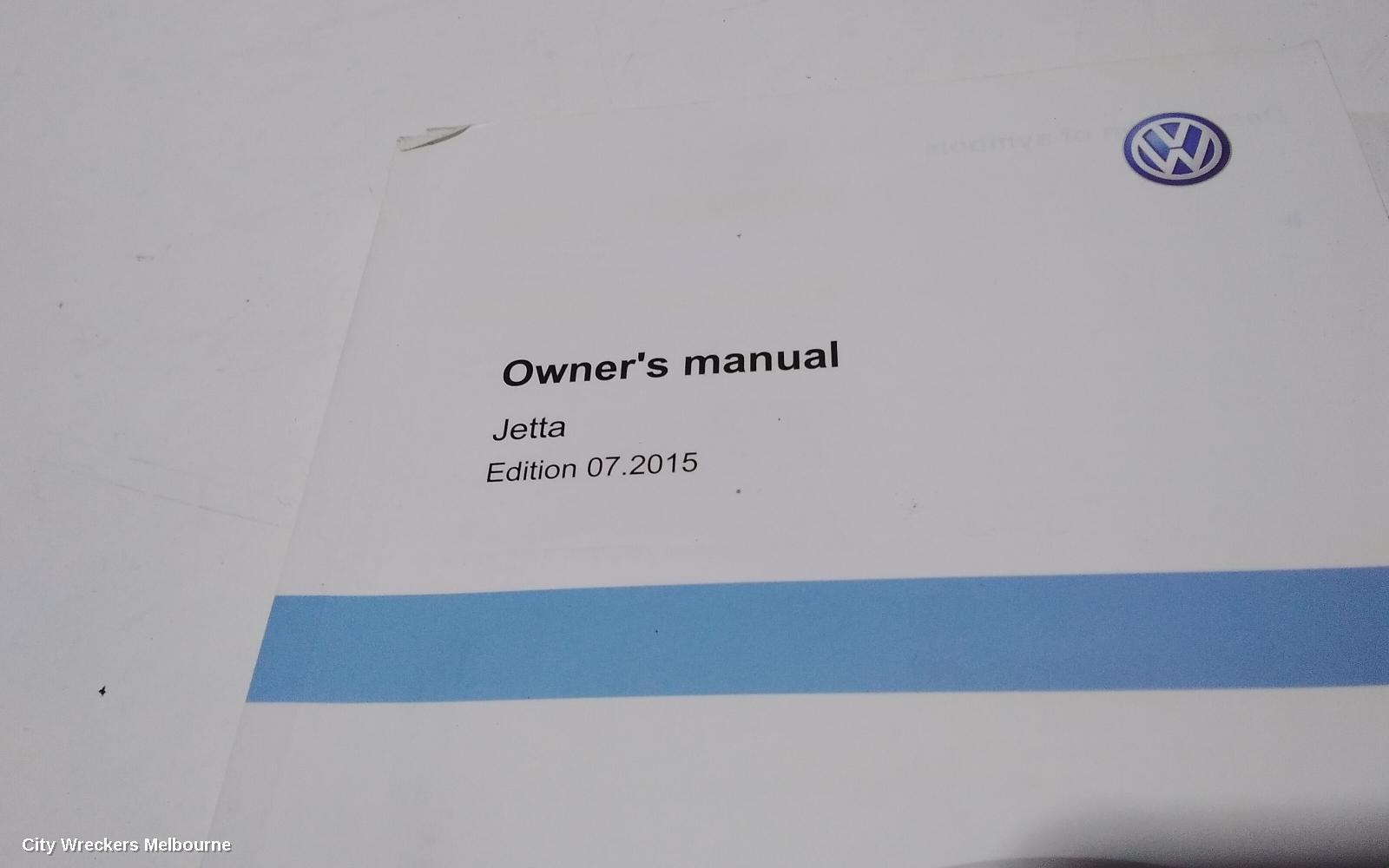 VOLKSWAGEN JETTA OWNERS HANDBOOK, 1B, PETROL, 02/2011 - 12/2017