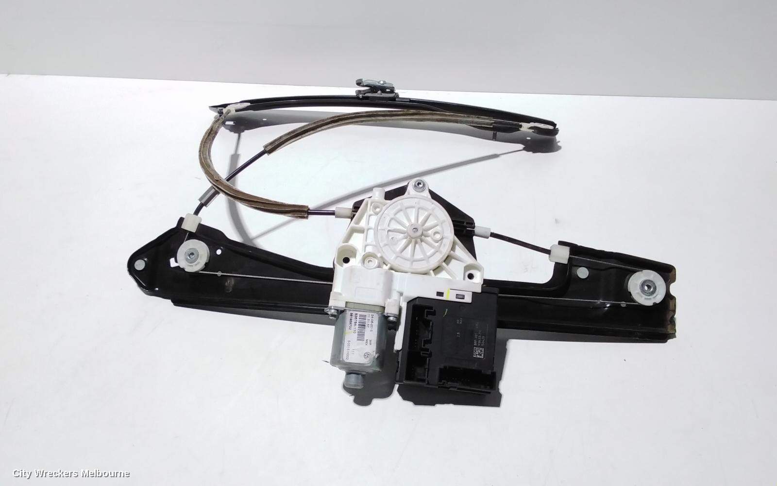 VOLKSWAGEN JETTA LEFT FRONT WINDOW REG/MOTOR, 1B, 02/2011 - 12/2017