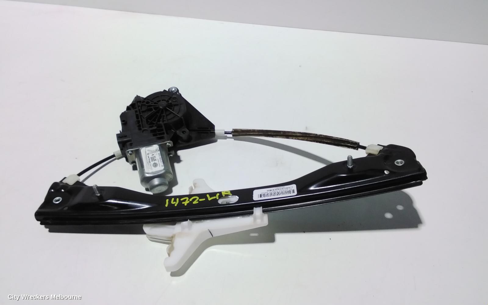 VOLKSWAGEN JETTA LEFT REAR WND REG/MOTOR, 1B, 02/2011 - 12/2017