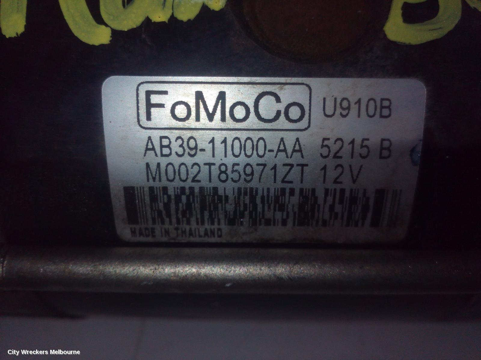 FORD RANGER STARTER, DIESEL, 2.2, STANDARD ELECTRIC TYPE, PX SERIES 2-3, 06/2015 ONWARDS