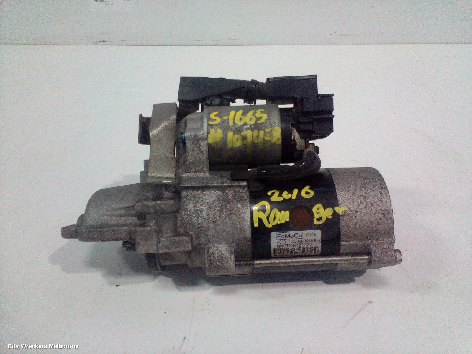 FORD RANGER STARTER, DIESEL, 2.2, STANDARD ELECTRIC TYPE, PX SERIES 2-3, 06/2015 ONWARDS