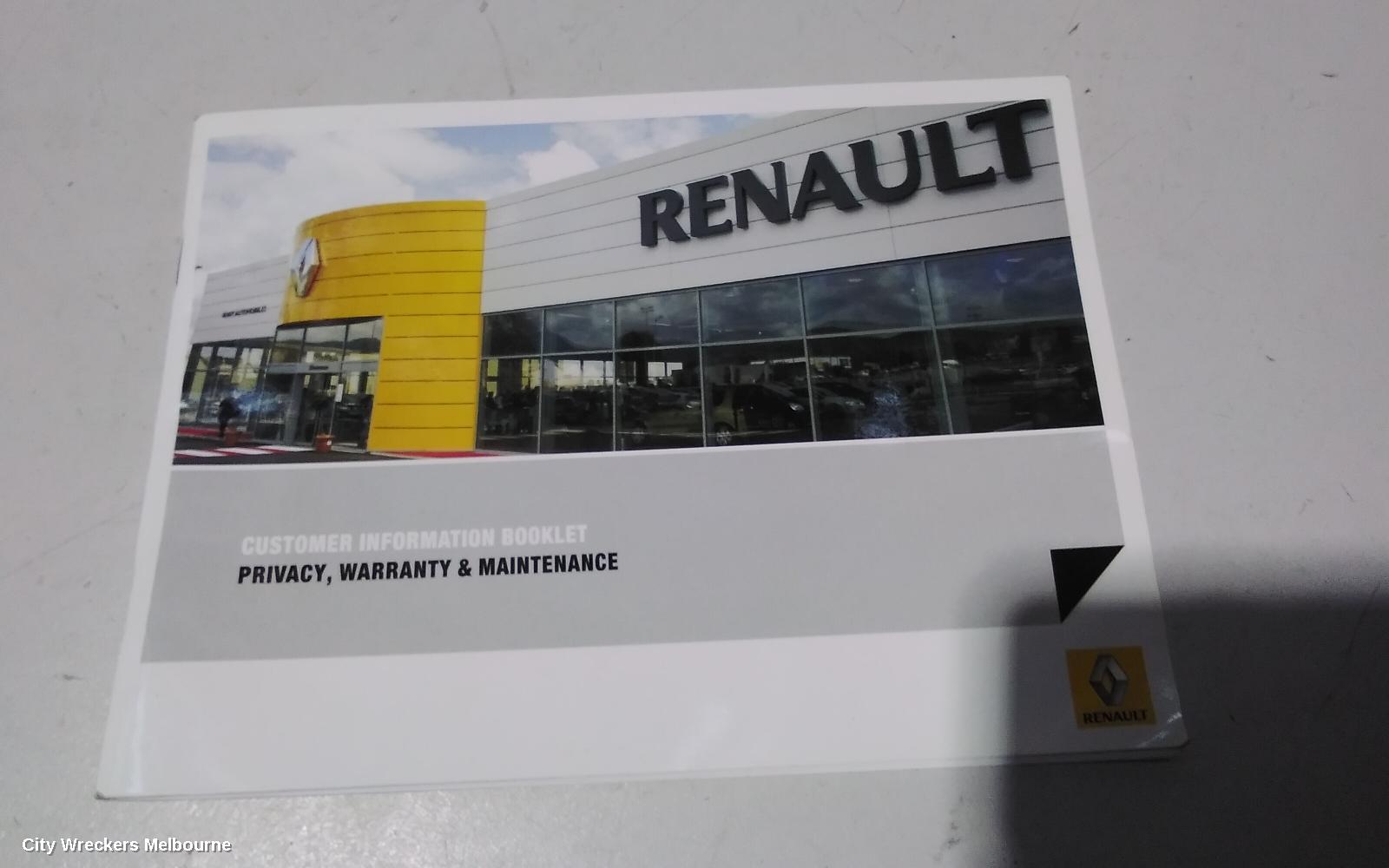 RENAULT FLUENCE OWNERS HANDBOOK, X38 09/2010 - 01/2016